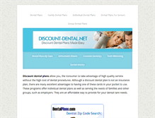 Tablet Screenshot of discount-dental.net